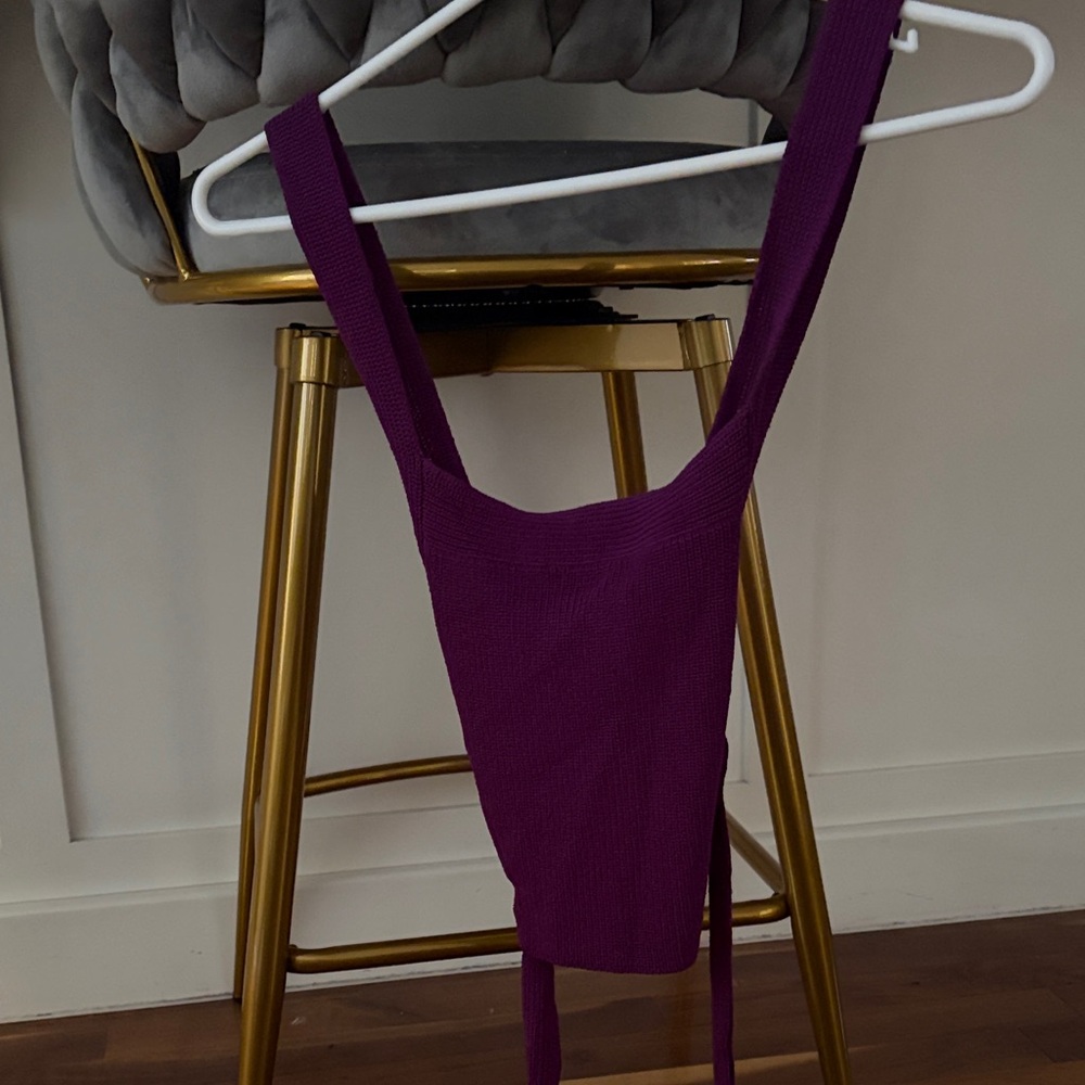 Purple Knit Bodysuit